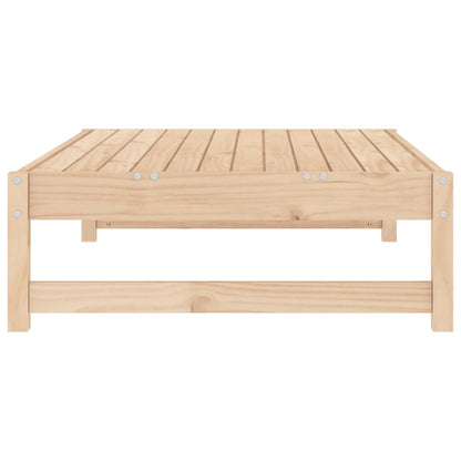 Solid Pine Wood Garden Footstool 120x80 cm