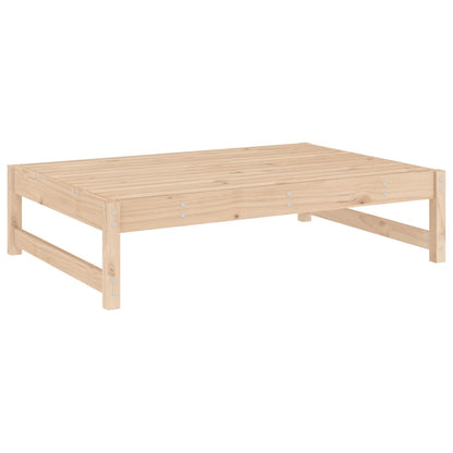 Solid Pine Wood Garden Footstool 120x80 cm