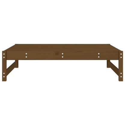 Solid Pine Garden Footstool, Honey Brown 120x80 cm