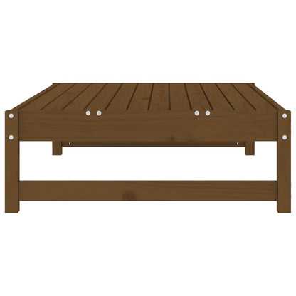 Solid Pine Garden Footstool, Honey Brown 120x80 cm