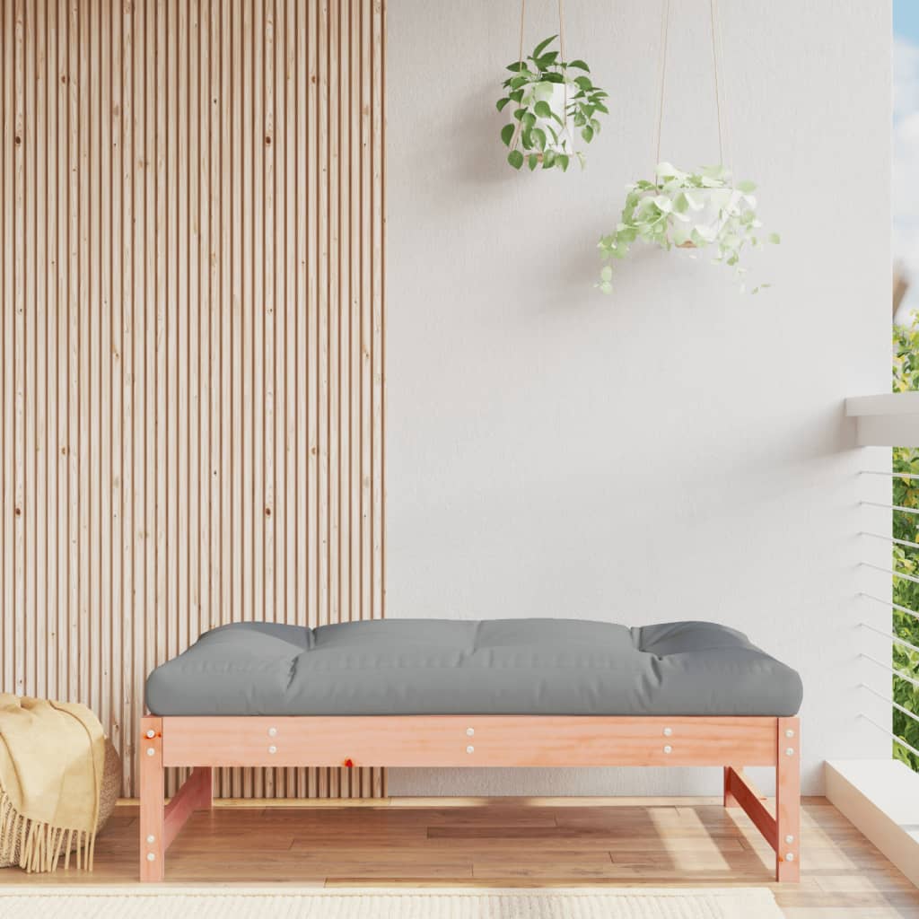 Solid Wood Douglas Garden Footstool 120x80 cm - Durable Outdoor Seat