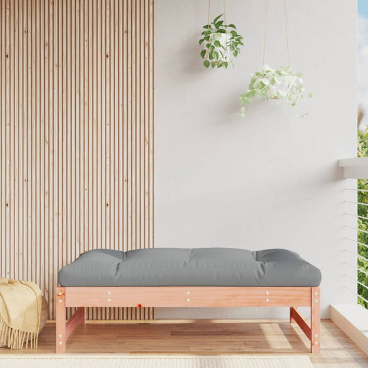 Solid Wood Douglas Garden Footstool 120x80 cm - Durable Outdoor Seat