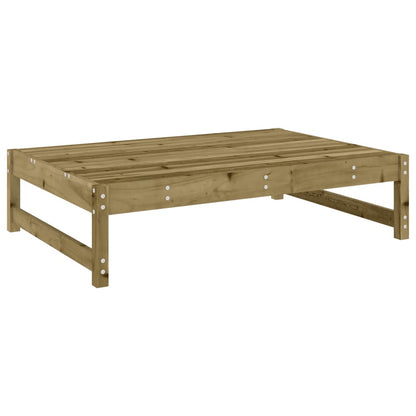 Large Pine Wood Garden Footstool 120x80 cm - Impregnated Finish