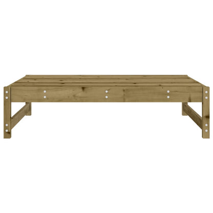 Large Pine Wood Garden Footstool 120x80 cm - Impregnated Finish