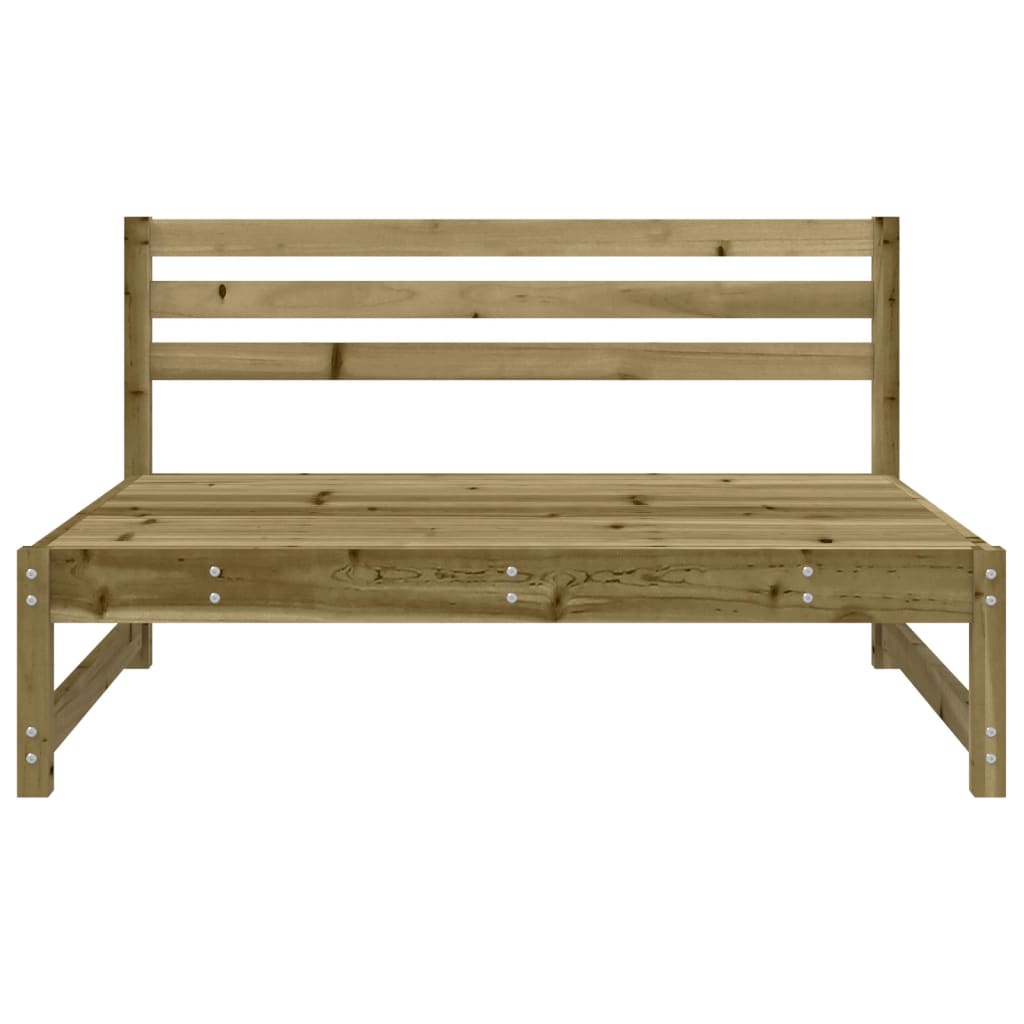Outdoor Garden Sofas Set 2 pcs, Pine Wood 120x80 cm, Impregnated
