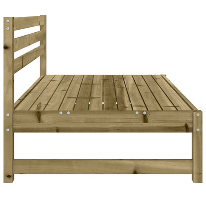 Outdoor Garden Sofas Set 2 pcs, Pine Wood 120x80 cm, Impregnated