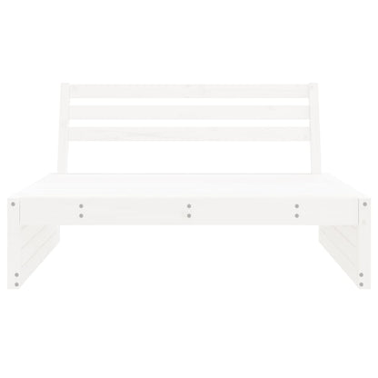 White Pine Garden Middle Sofa - 120x80 cm Solid Wood Elegance