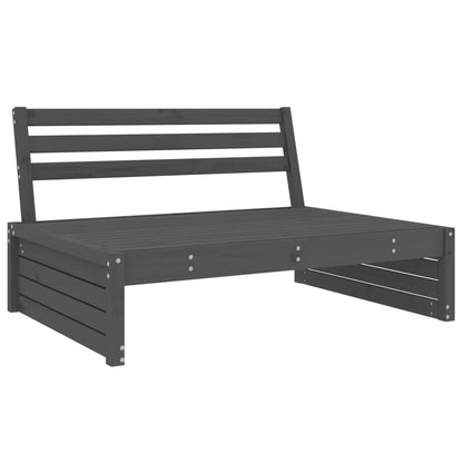 Solid Pine Garden Sofa in Grey 120x80cm