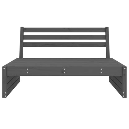 Solid Pine Garden Sofa in Grey 120x80cm