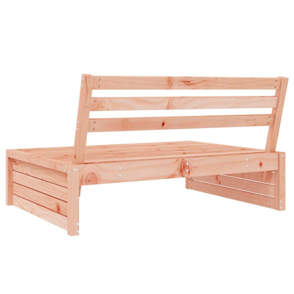 Solid Wood Douglas Garden Middle Sofa - 120x80 cm, Natural Finish