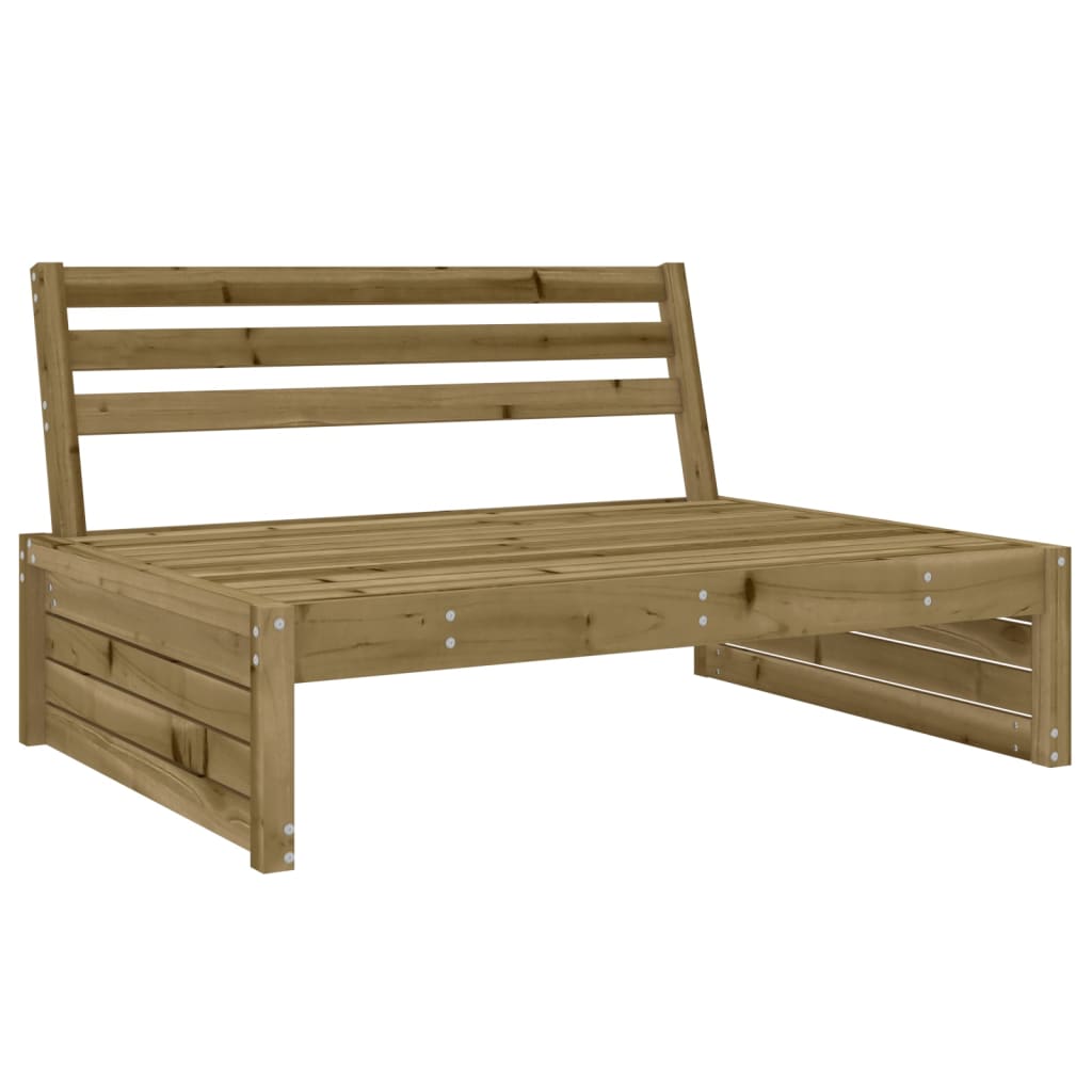 Stylish Garden Middle Sofa - 120x80 cm Impregnated Pine Wood