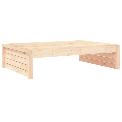 Solid Pine Wood Garden Footstool 120x80 cm - Natural Finish