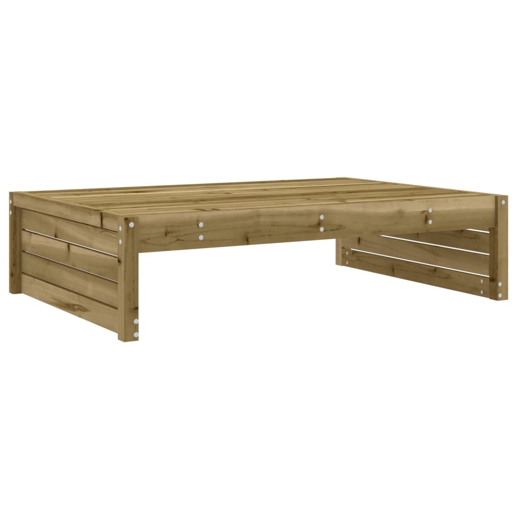 Impregnated Pine Garden Footstool 120x80 cm - Durable Wood Design