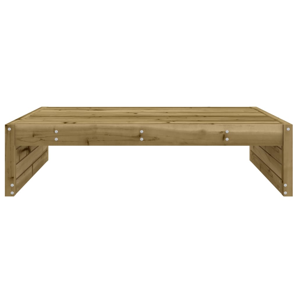 Impregnated Pine Garden Footstool 120x80 cm - Durable Wood Design