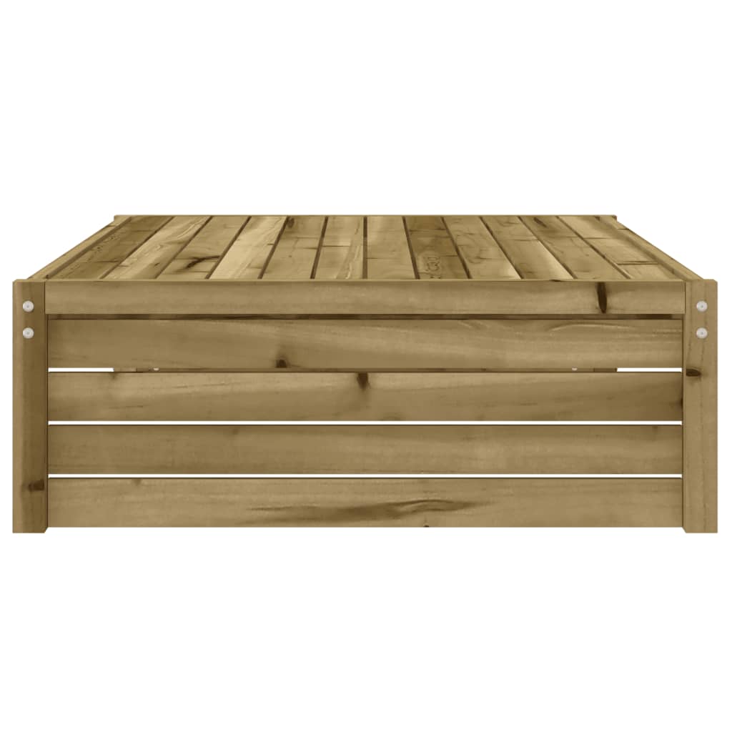 Impregnated Pine Garden Footstool 120x80 cm - Durable Wood Design