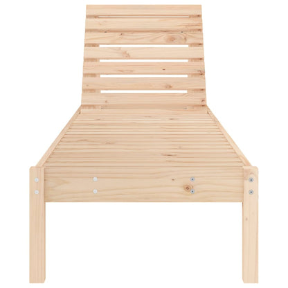 Solid Pine Sun Lounger 199.5x60x74 cm - Durable Outdoor Relaxation