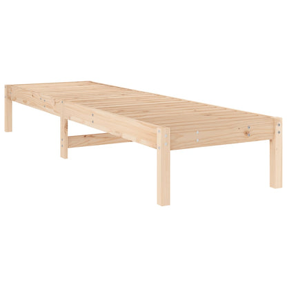 Solid Pine Sun Lounger 199.5x60x74 cm - Durable Outdoor Relaxation