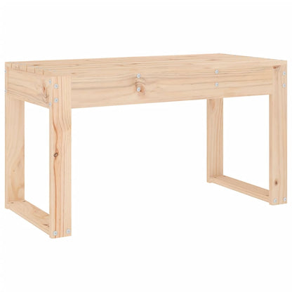 Solid Pine Wood Garden Bench - 80x38x45 cm Sturdy Outdoor Seating