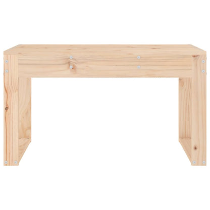 Solid Pine Wood Garden Bench - 80x38x45 cm Sturdy Outdoor Seating