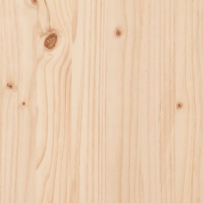 Solid Pine Wood Garden Bench - 80x38x45 cm Sturdy Outdoor Seating