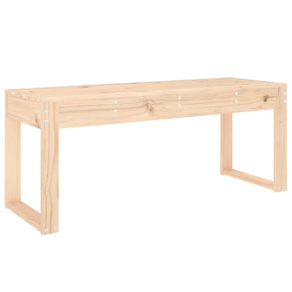 Solid Pine Garden Bench, 110x38x45 cm, Durable & Stylish Seating