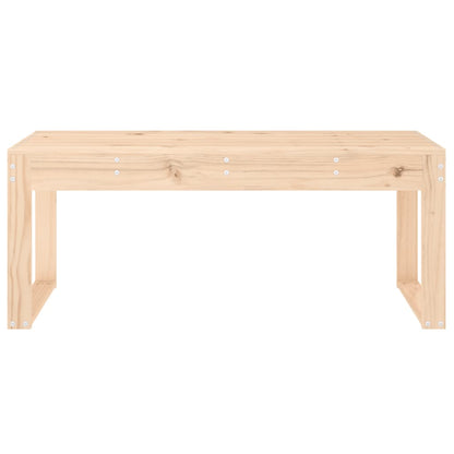 Solid Pine Garden Bench, 110x38x45 cm, Durable & Stylish Seating