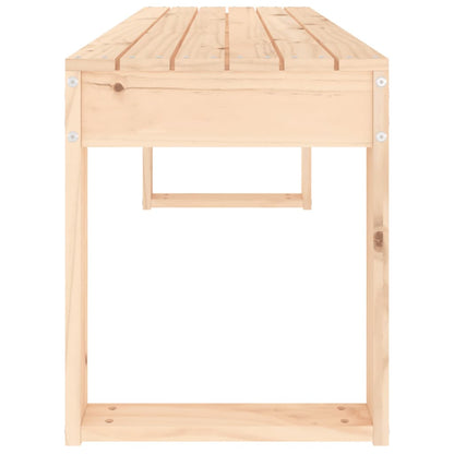 Solid Pine Garden Bench, 110x38x45 cm, Durable & Stylish Seating