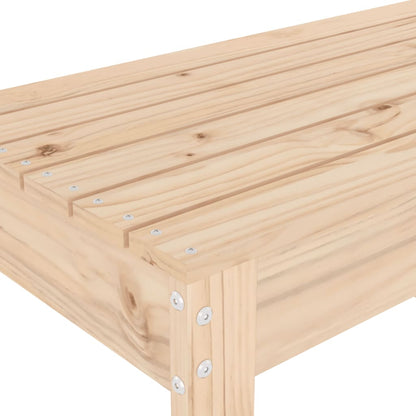 Solid Pine Garden Bench, 110x38x45 cm, Durable & Stylish Seating
