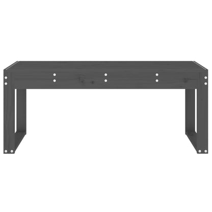 Solid Pine Garden Bench, Grey 110x38x45 cm - Stylish & Durable