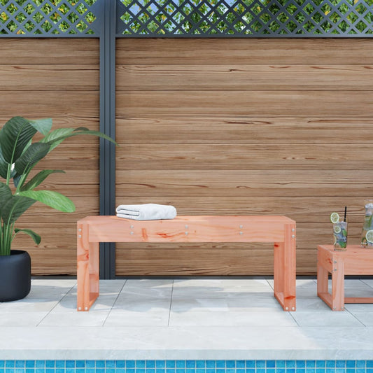 Solid Wood Douglas Garden Bench 110x38x45 cm
