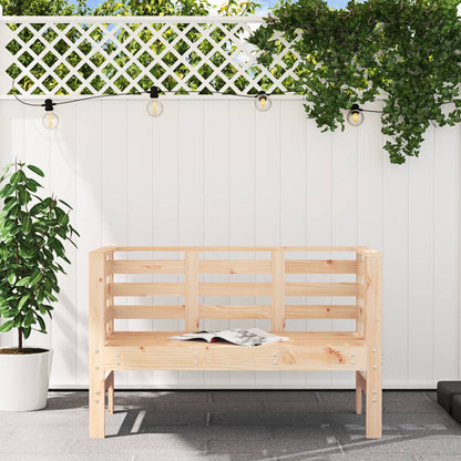 Solid Pine Garden Bench 111.5x53x71 cm – Durable & Stylish Seating