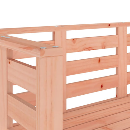 Solid Wood Douglas Garden Bench - 111.5x53x71 cm Outdoor Seating