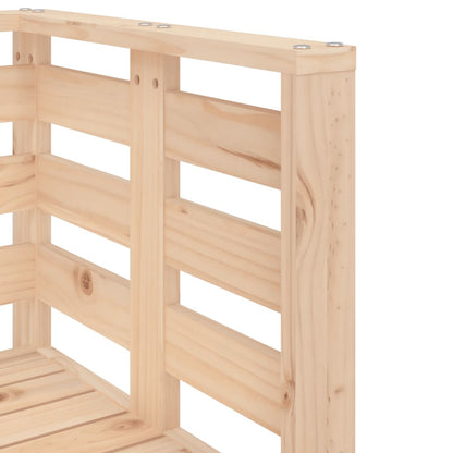 3-Piece Pine Wood Garden Lounge Set - Solid & Durable