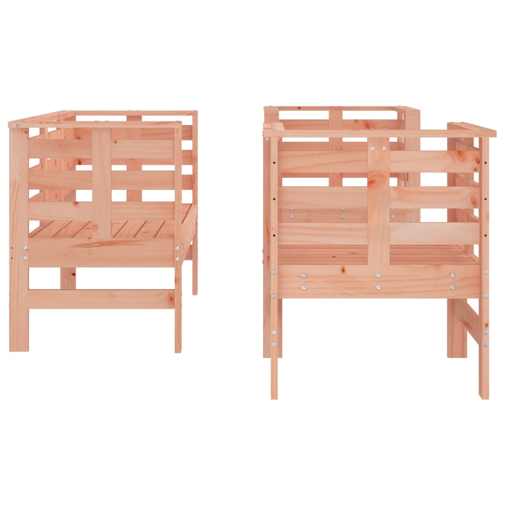 Douglas Solid Wood 3-Piece Garden Lounge Set - Natural Finish