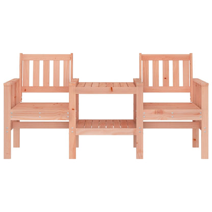 2-Seater Douglas Wood Garden Bench & Table - Solid & Stylish
