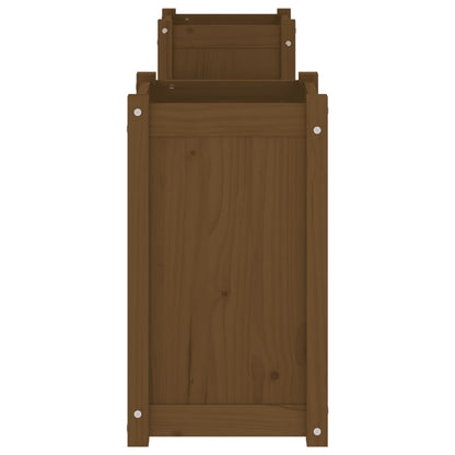 Solid Pine Planter Bench - Honey Brown, 180x36x63 cm
