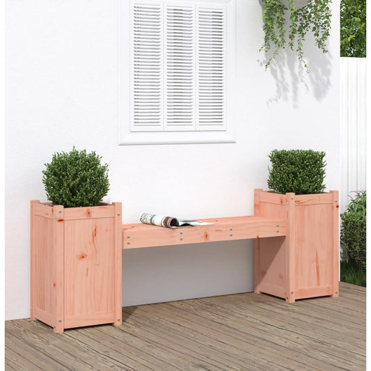 Solid Wood Douglas Planter Bench 180x36x63 cm - Rustic Charm
