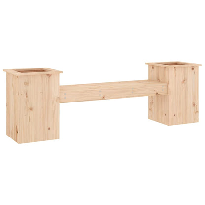 Solid Pine Wood Planter Bench – 184.5x39.5x56.5 cm Garden Decor