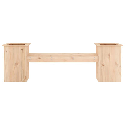 Solid Pine Wood Planter Bench – 184.5x39.5x56.5 cm Garden Decor
