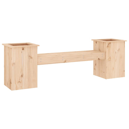 Solid Pine Wood Planter Bench – 184.5x39.5x56.5 cm Garden Decor