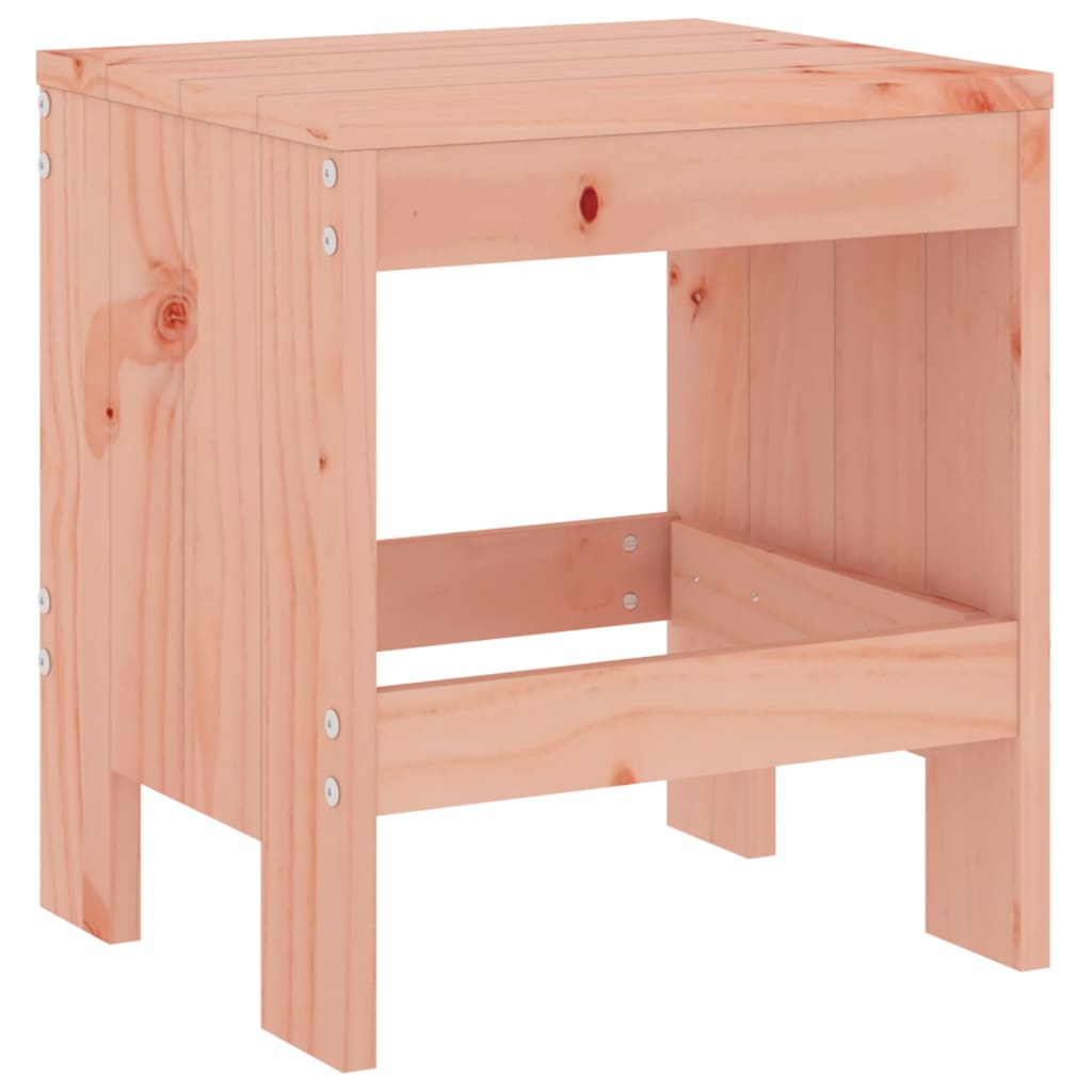 Solid Wood Douglas Garden Stools Set of 2 - 40x36x45 cm