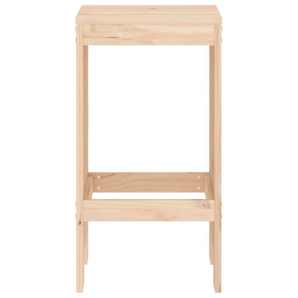 Solid Wood Pine Bar Stools Set of 2 - 40x36x75 cm