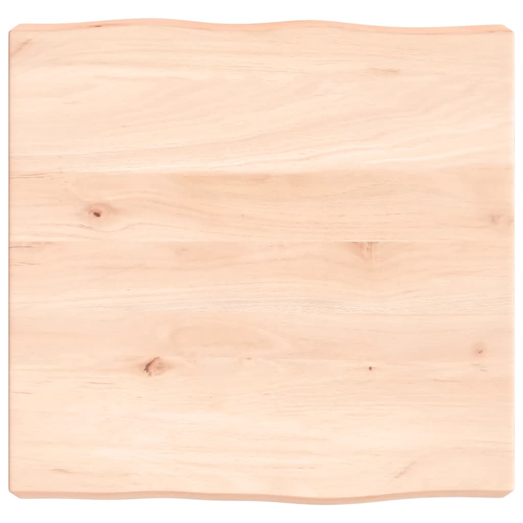 Natural Live Edge 40x40x(2-6) cm Solid Wood Table Top