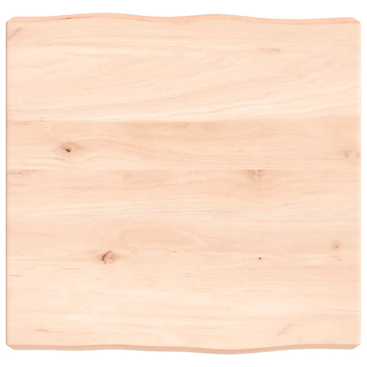 Natural Live Edge 40x40x(2-6) cm Solid Wood Table Top