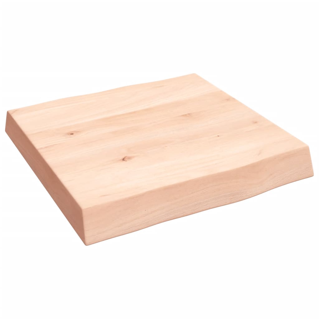 Natural Live Edge 40x40x(2-6) cm Solid Wood Table Top