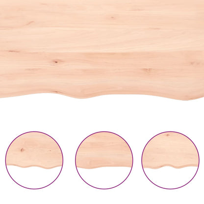 Natural Live Edge 40x40x(2-6) cm Solid Wood Table Top
