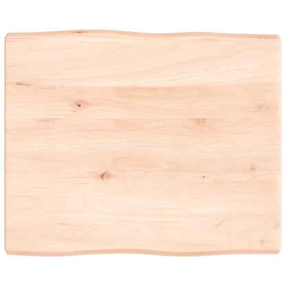 Natural Live Edge Solid Wood Table Top, 60x50x(2-4) cm, Untreated