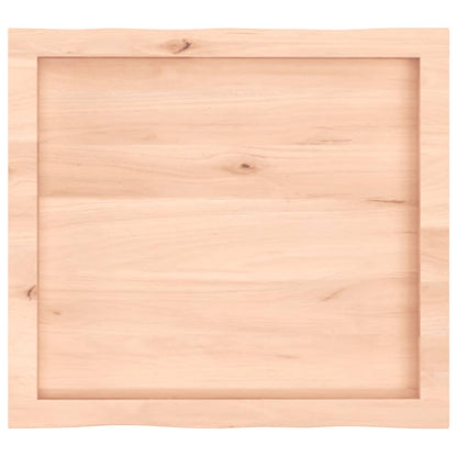 Live Edge Solid Wood Table Top 60x50x(2-6) cm - Untreated Finish
