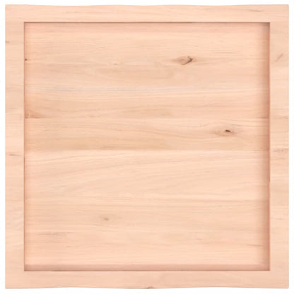 Live Edge Solid Wood Table Top 60x60x(2-4) cm Untreated Finish