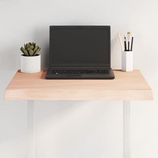 Live Edge Solid Wood Table Top 60x60x(2-4) cm Untreated Finish